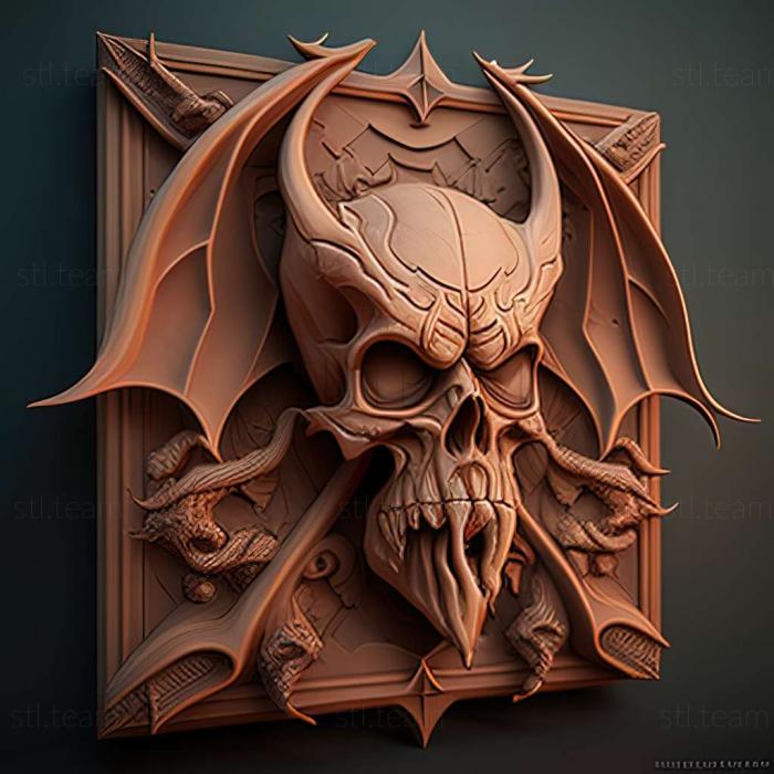 3D model Hail to the King Deathbat game (STL)